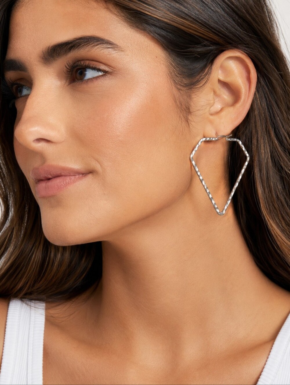 WOMEN'S STAINLESS STEEL EARRINGS SILVER